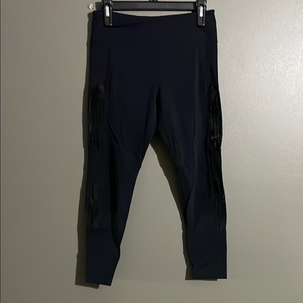 Black Leggings with Side design
